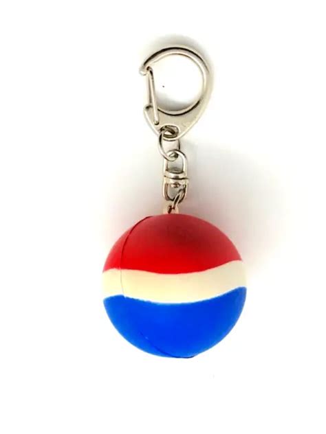 PEPSI COLA SOFT Drink Logo Colors Globe Squishy Ball Keyring Keychain $9.99 - PicClick