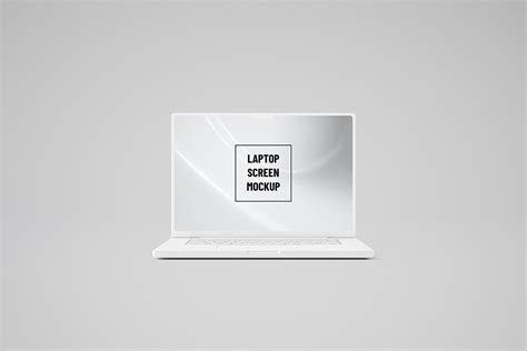 White Laptop Screen Mockup on Behance