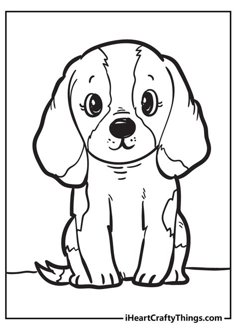 Baby Dog Printable Coloring Pages