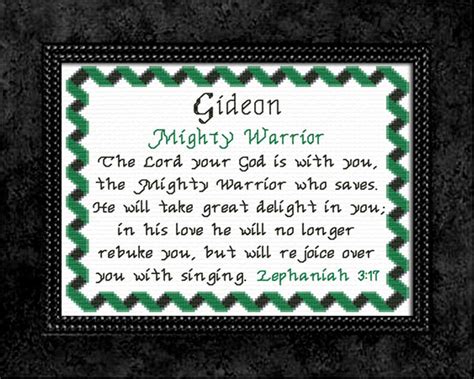 Gideon Name Blessings Personalized Names with Meanings and Bible Verses