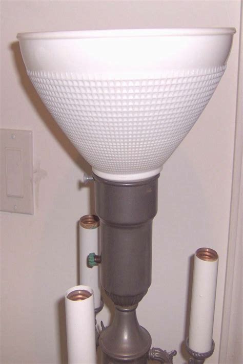 Floor Lamp Glass Shade Bowl / 10 inch I.E.S Opal Glass Reflector Shade, 2-7/8 inch ... : Popular ...