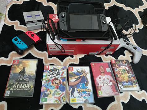 Nintendo v1 switch fullset, Video Gaming, Video Game Consoles, Nintendo ...