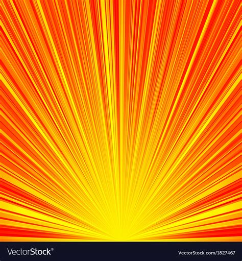 Abstract red and orange stripes burst background Vector Image