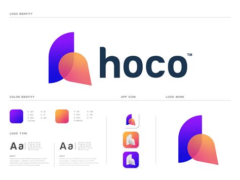 Hoco - brand identity | H modern letter logo design | Behance :: Behance