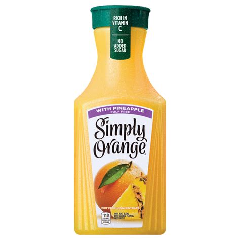 Save on Simply Orange Juice Blend with Pineapple Pulp Free Order Online ...