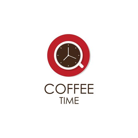 Coffee Time Vector Illustration Logo Template With Flat Concept. 21871887 Vector Art at Vecteezy