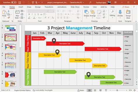 Animated Project Management Timeline Gantt Charts for PowerPoint