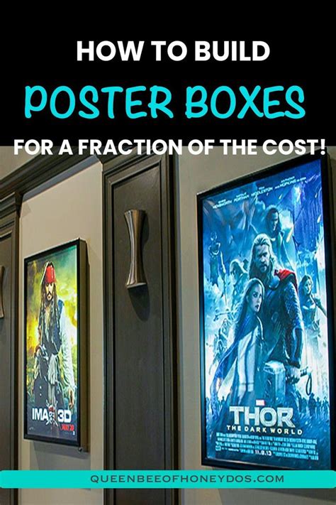 DIY Lighted Movie Poster Box | Diy movie theater room, Movie room decor, Movie room diy