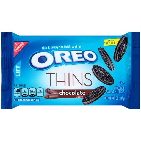 Nabisco Oreo Thins Chocolate Creme Sandwich Cookies, 10.1 Oz. - Walmart.com - Walmart.com