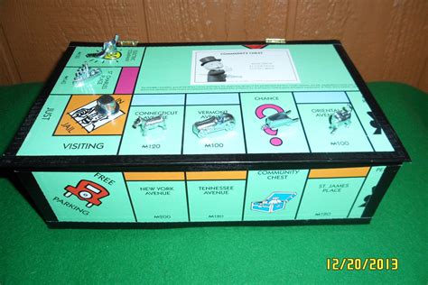 Monopoly board box Monopoly Crafts, Monopoly Board, Snails, Dogs And Puppies, Repurposed, Rules ...