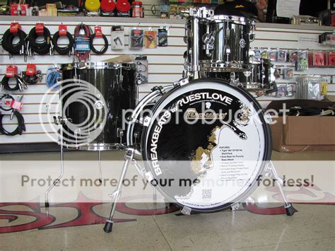 Ludwig Drums Breakbeat by Questlove Kit 4pc Black Sparkle Drum Set with ...