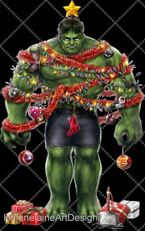 Hulk Christmas Tree Hulk Christmas png Decorate Christmas | Etsy