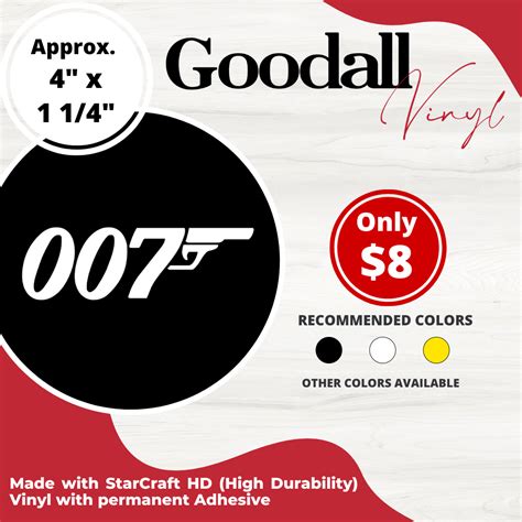 007 James Bond Logo – Goodall Vinyl