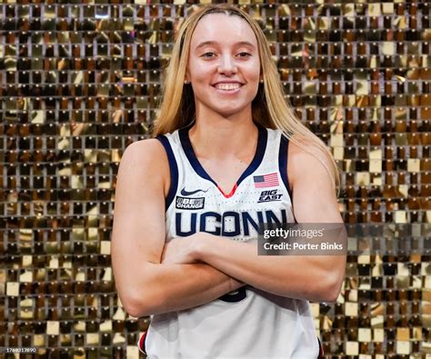 Paige Bueckers of the UConn Huskies during Big East basketball media... News Photo - Getty Images