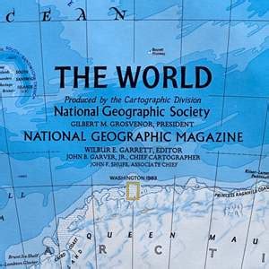 Lot #239 - 1983 National Geographic world map, 5 foot long - SLOCAL Estate Auctions Network