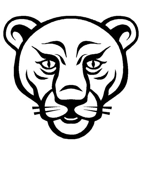 Tiger Face Coloring Page - Coloring Home