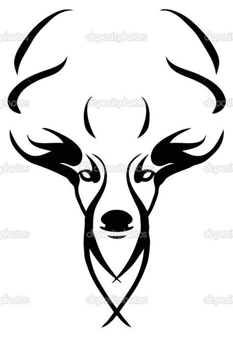 Buck Skull Outline - ClipArt Best