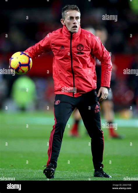 Manchester United Coaching Staff Kieran McKenna during the pre-match warm up Stock Photo - Alamy