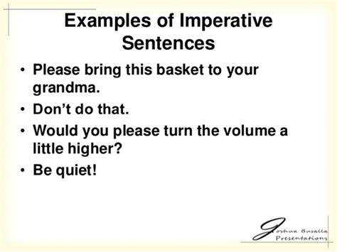 Imperative Sentences: Definition and Examples - ESLBUZZ