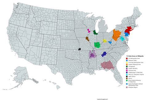 Cincinnati Tri State Area Map