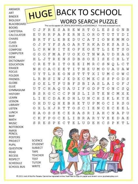 Puzzles to Play - Printable Word Search Puzzles for Kids & Adults Word ...