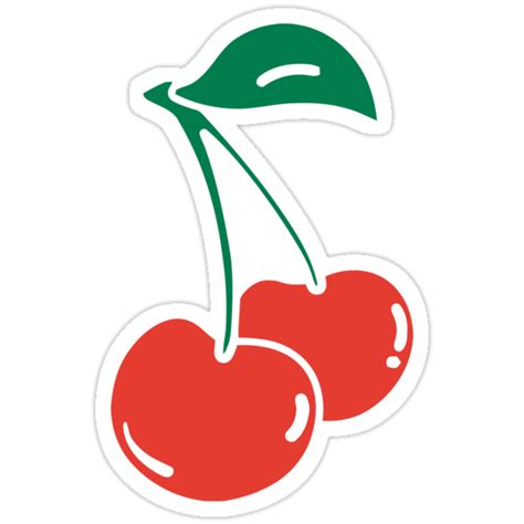 "Tumblr Cherry" Stickers by MagicRoundabout | Redbubble