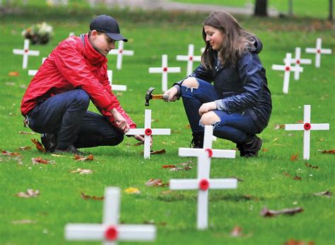 West Vancouver students craft crosses for Remembrance Day - North Shore News