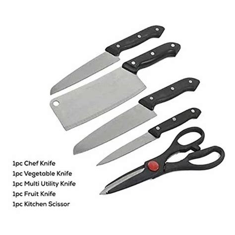 Stainless Steel Kitchen Knife Sets, For Home at Rs 167/piece in Surat ...