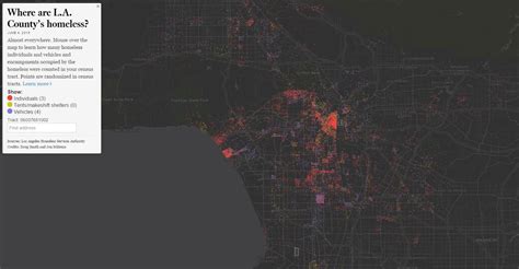 L.A. homeless population - Vivid Maps