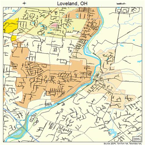 Loveland Ohio Street Map 3945108