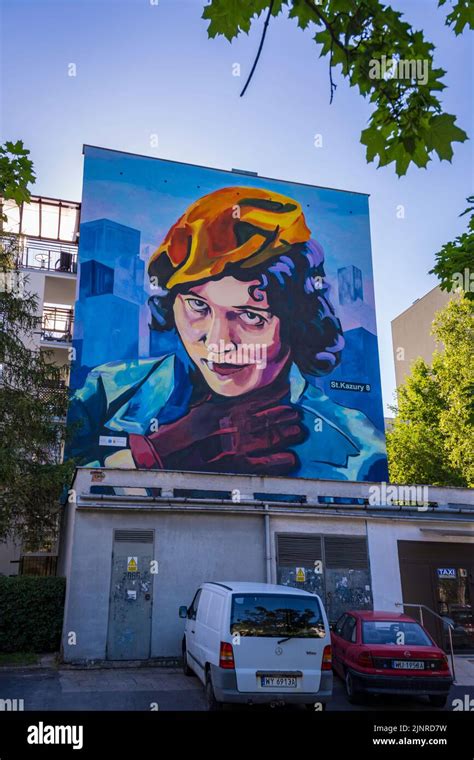 Murals in Warsaw, Poland Stock Photo - Alamy