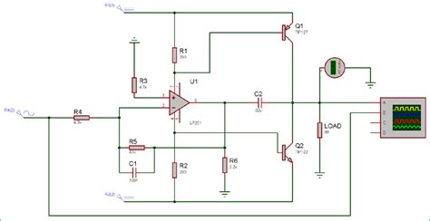 10 watts amplifier circuit diagram