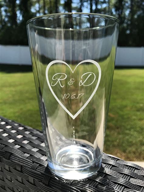 Wedding Beer Glasses Wedding Pint Glasses Wedding Beer - Etsy