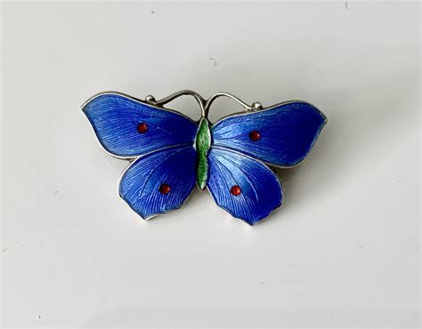 Silver & Enamel Butterfly Brooch - SHP2309503 / LA461100