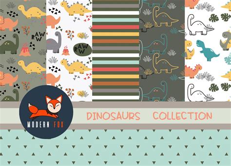 Dinosaur Dino Dinosaurs Pattern Dino Fabric Dinosaur | Etsy