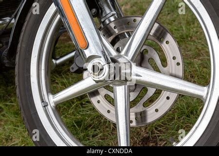 Front wheel of a motorcycle Stock Photo - Alamy