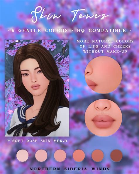 Install SOFT ROSE SKIN TONES - The Sims 4 Mods - CurseForge