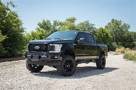 2018 Lifted 4x4 Ford F-150 STX Custom Build with Blue and Silver Accents