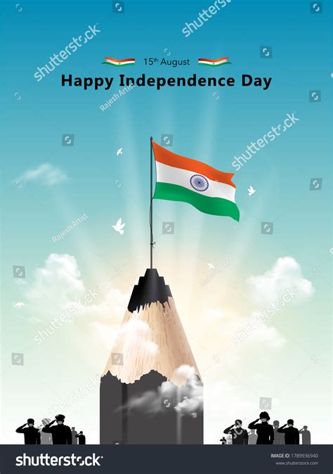 Indian People Celebrating 15th August India Stock Illustration 1789936940 | Shutterstock