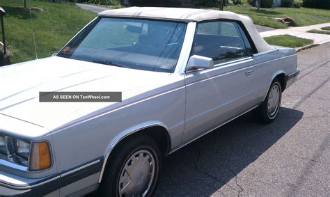 1986 Dodge 600 Convertible