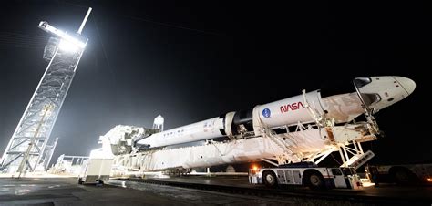 Crew-1 Crew Dragon C207 Falcon 9 B1061 39A 110820 (NASA) rollout 10 ...