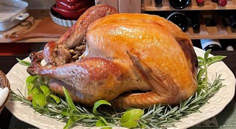 Easy Brined Roast Turkey Recipe - Travel Eat Cook