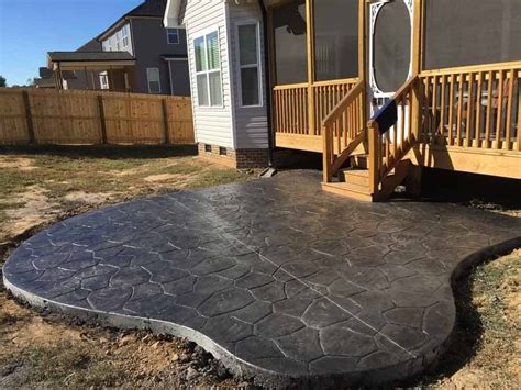 E. R. PARKER ENTERPRISES Brand New Concrete Patio Just in Time for Spring