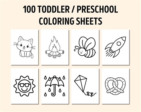 100 Printable Preschool Coloring Toddler Coloring Toddler Activities ...