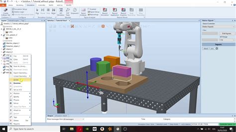 ABB RobotStudio - Simple Tutorial (Create Tool, Pick and Place, etc.) - YouTube