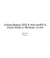 (PDF) Install Abaqus 2023 User-Subroutines: How to Link Abaqus 2023 ...