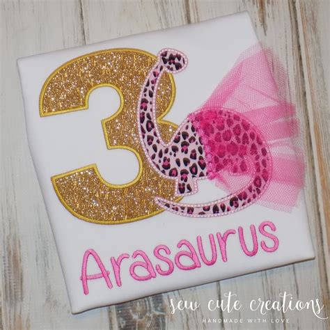 Girl Dinosaur Birthday Shirt Dinosaur Birthday outfit | Etsy