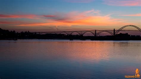 Yaquina Bay Bridge at Sunset