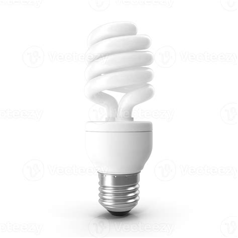 3D rendering of LED energy light PNG, incandescent, and energy-saving ...