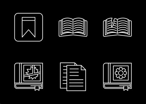 Library Vector Icon Set 17483196 Vector Art at Vecteezy